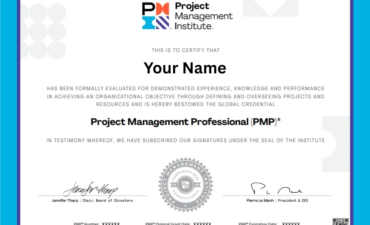 örnek pmp sertifikası