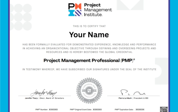 örnek pmp sertifikası